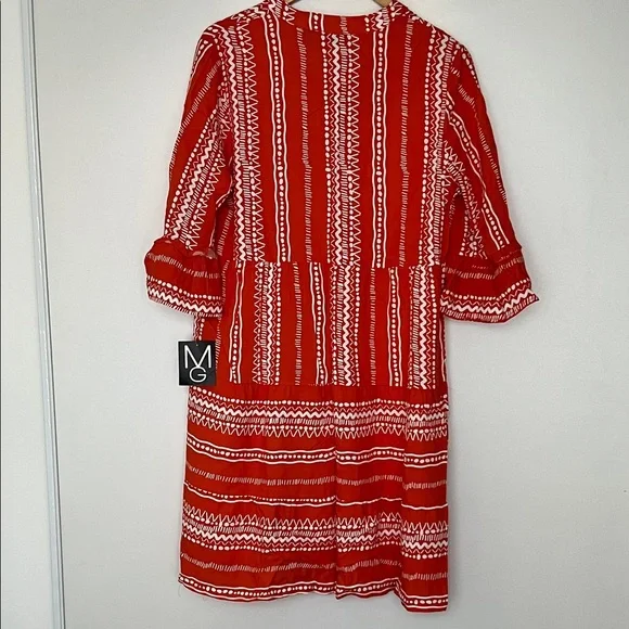 Orange Patterned Dress - Picture 2 of 3